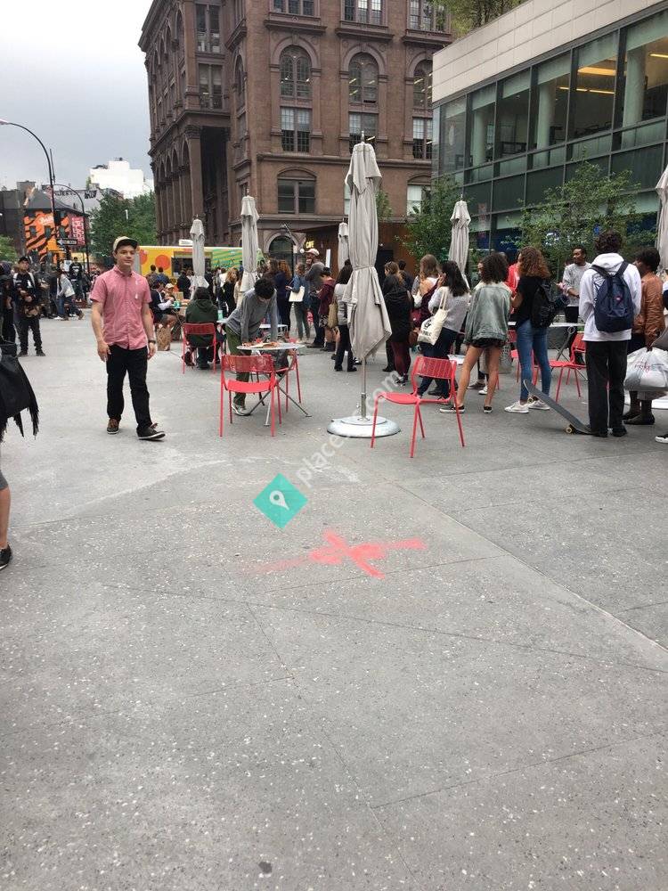 Astor Place Pedestrian Plaza New York